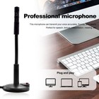Computer Mini Condenser Microphone Usb Stand Recording Mic For Desktop Laptop