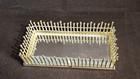 Vintage Hollywood Regency Style Mirrored Vanity Tray Gold Tone Gallery Rail