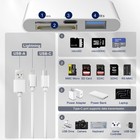 4-in-1 Sd Card Reader For Iphone Ipad Mac  Usb-c lightning usb 3 0 Otg Adapte   