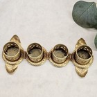 Vintage Gold Toned Filigree Lipstick Holder Vanity Holds 4 Hollywood Regency 