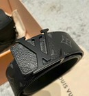 Louis Vuitton Belt 100  Authentic Black Leather Classic Buckle M Size Monogram