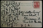 Postcard Germany 1909 Rare Berlin To Chicago Snowy Forest Scene Stamp