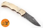 Back Lock Pocket Knife Handmade Forged Damascus Steel Folding Knife Edc 1329