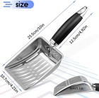 Stainless Steel Cat Litter Scoop metal Cat Litter Scoop kitty Metal Scooper Usa