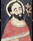Orig 1986 Ramon Jose Lopez Nm Retablo Wood Painting Saint Joseph Signed Santero