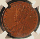 Very Rare 1925 Australia Penny Ngc Au Better Date 1p Coin 