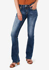 Grace In La Women s Western Cactus Embroidered Pocket Bootcut Stretch Jeans