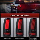 Black Led Tail Lights For 2003-2006 Chevy Silverado 1500 2500 3500 Brake Lamps
