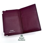 Cartier Must De Cartier Black Leather Card Holder Wallet Made In Italy