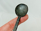 Primitive Hand Forged Wrought Iron Frying Cooking Fork Spoon Signed Wp