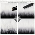 Tatuo 6x60  White Faux Fur Fabric Fluffy Craft Fake Fur For Halloween Costumes