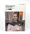 Quibi Neck Shoulder Electric Heating Warmer Pad 25 X 18 In  3 Heat Setting  Grey