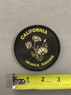 Vintage California Orange Sunshine 3  Poppy Flower Souvenir Round Patch Travel