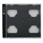 Standard Black Smart Tray Double Cd Jewel Case Lot
