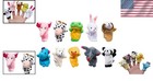 Variety Pack Of 10 Soft Plush Animal Finger Puppets - Perfect For Kids  Playtime
