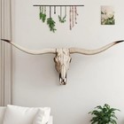 30  Cow Skull Wall Art - Long Horn Faux Taxidermy Wall Hanging Decor For Home