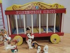 Rare Vintage 1962 Wooden Fisher Price Circus Wagon Train  Animals  Ladders ball 