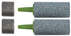 Marine Metal Glass Bead Air Stone Diffusers W  Weights  pair  Aquarium pond Air