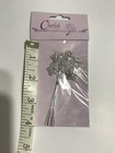 Cherish Crystal Clear Wired Flower Wedding Floral For Bouquet Or Favors 6 Pc