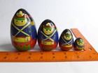 Vintage Nesting Dolls Russian Solider Drummer Hand Painted Carved