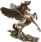 10 5-inch Greek Pegasus Flying Horse Statue Figurine Bronze Finishing Home Decor