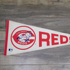 Vintage 1970s Cincinnati Reds Original Mlb Baseball 30x12 Full Size Pennant Flag