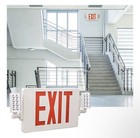 Ul Listed-1 Pack Red Led Exit Sign Lights Combo With Battery For Led Exit Light 