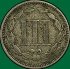 1869 Three Cent Nickel Extremely Fine Xf Coin  45772