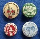 Vintage Dentistry   8 Pediatric Give Away Celluloid Buttons 