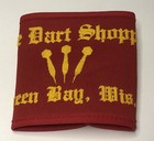 Vintage The Dart Shoppe Green Bay Wisconsin Arm Band Wristband Red Yellow