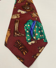 Vintage Polo Ralph Lauren Mens Silk Necktie Handmade Horse Equestrian Aop Usa