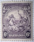 Travelstamps  1938-47 Barbados Stamps Scott  199 6d Seal Of The Colony Mogh