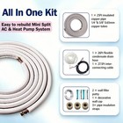 Copper Refrigerant Line Set 25 Foot 1 4 x3 8  For Mini Split Air Conditioning