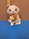 Disney Store White Cat Plush Sunflower Stuffed Animal Toy Doll 1909ss China