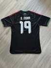 Mexico National Team Jersey G  Mora  19 Black Men s 2xl Slim Fit Player Version