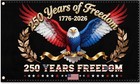 250 Years America Flag - Double Sided Patriotic Eagle 3 X 5 Ft Anniversary