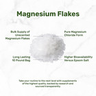 10 Lb Unscented Magnesium Flakes  Pure Magnesium Chloride For Bath Soak Or Foot 