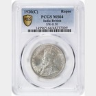 British India  1920 C George V Rupee  Pcgs Ms 64  50 500 000 Mintage 