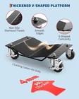 Car Dolly Set Of 4  6000 Lbs Capacity Car Wheel Dolly With Security Lock black