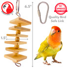 Bonka Bird Toys 972 Natural Mini Stepper Wood Chew Small Parrot Cage Toy Conure