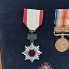 Wwiii Japanese  Imperial Medal Rising Sun Officer s Dog Tags Other With Frame