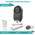Garage Door Opener 2btn Remote Mini Black For Universal Chamberlain Mc100-p2