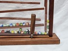 Vintage Handmade Wooden Marble Run Track W  Marbles 15 x15  Kinetic Toy Display
