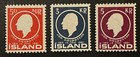 Travelstamps  1961 Iceland Stamps Sc 335-337 Sg 381-383 Jon Sigurtsson Mnh Oh