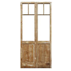Pair Of Reclaimed 44  French Double Doors  Early 1900 s  Ned2157