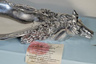 Arthur Court Horse Head Centerpiece Tray Aluminum Hollowware