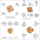 3d Wooden Cube Brain Teaser Puzzle 