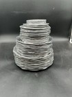 45 Pc Vintage Wilton Rwp Pewter Dinnerware Set Plates Trays Made In Usa 32 Lbs