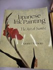 Vtg Japanese Unused Sumi Calligraphy Set In Original Wood Box   Book