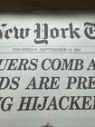 The New York Times Sept 13  2001 World Trade Center Attacks